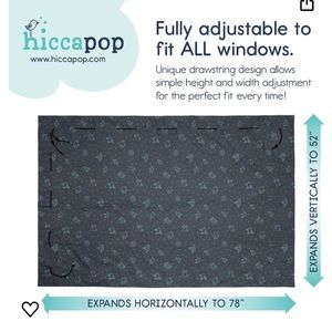 Hiccapop travel blackout curtains (set of 2)